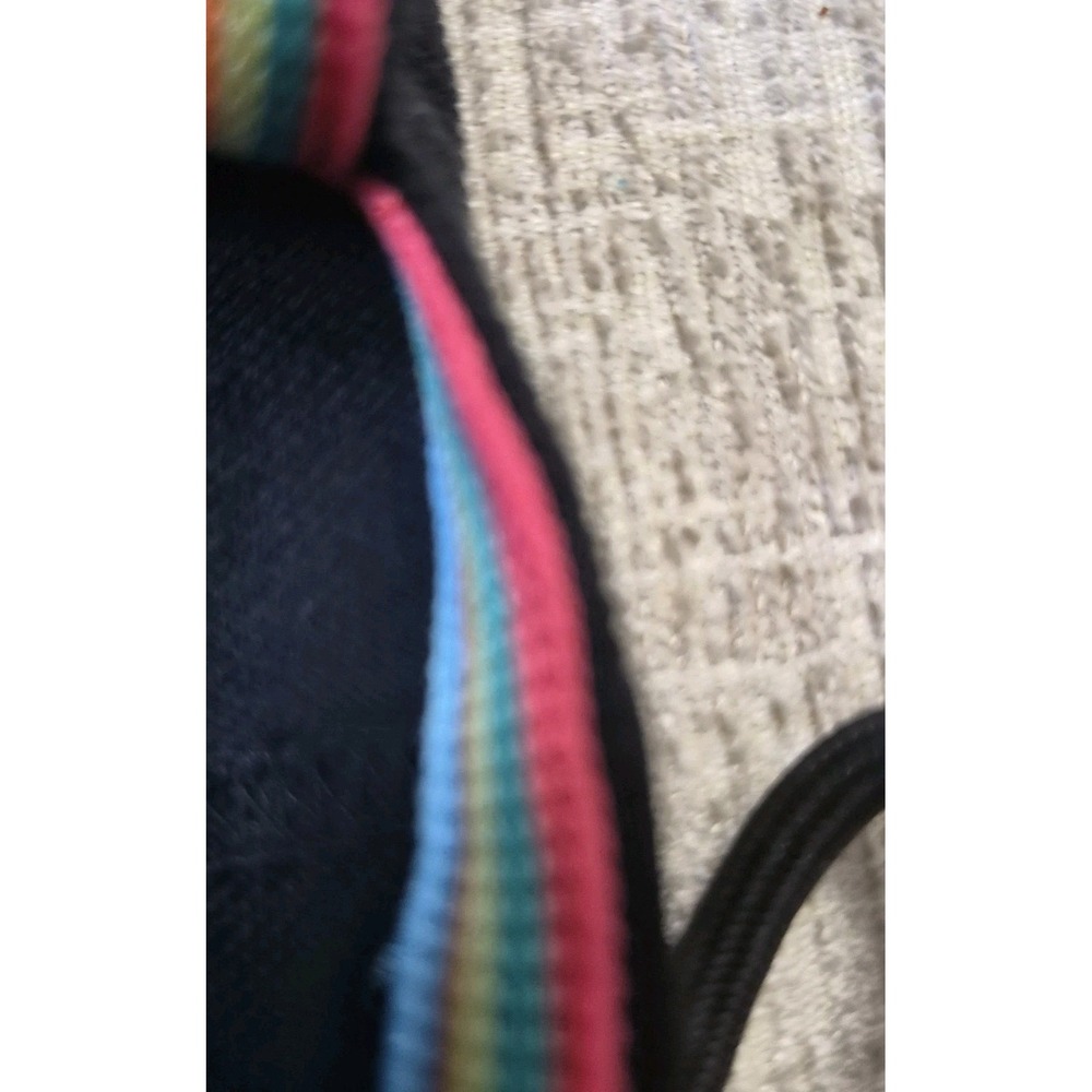 Lacoste Rainbow Trim Polo Shirt Black Mens Size 4 Medium Croc - Picture 8 of 12